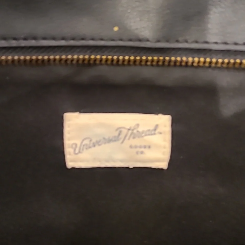 Universal Thread Black Leather Laptop bag